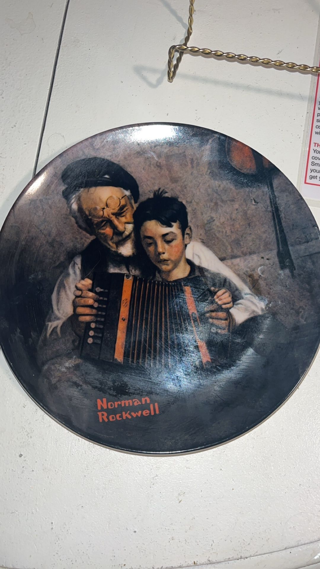 Norman Rockwell Authentic Plate