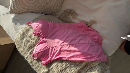 Pink slip dress