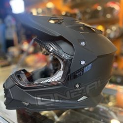 O’Neal Dual Sport Off Road Matte Black Dot Motorcycle Helmet $140