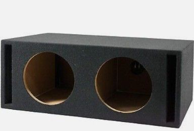 Black Subwoofer Box For Two 10"S
