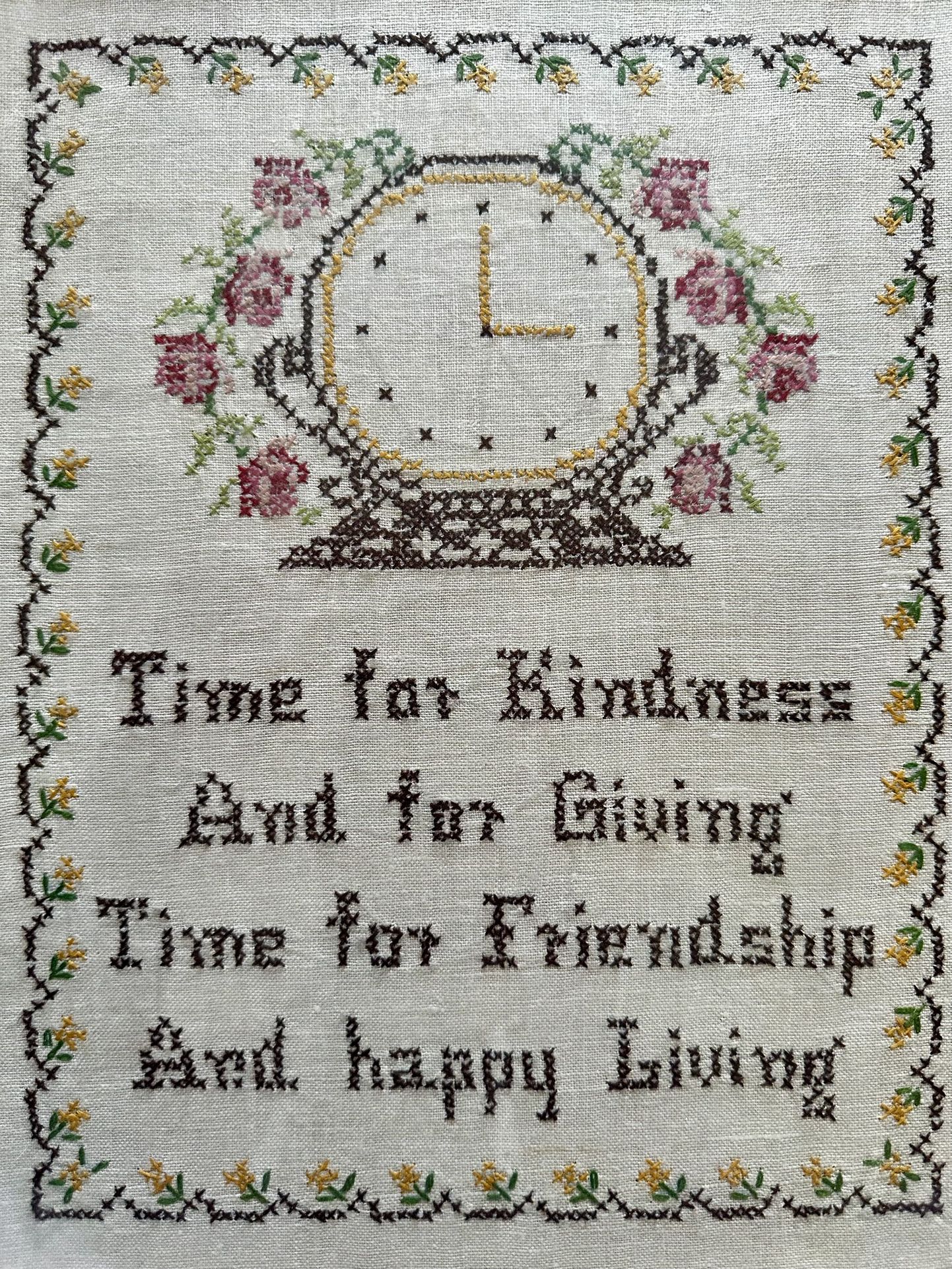 Embroidered Sign, Good For Thanksgiving