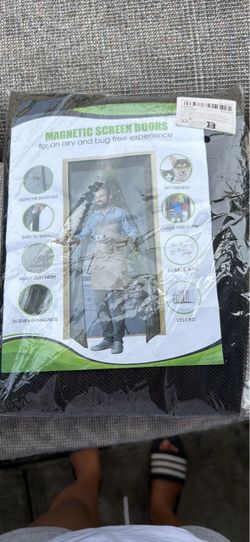 Magnetic Screen Door with Heavy Duty Mesh