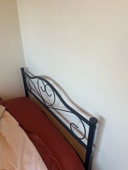 Twin bed frame/mattress $100
