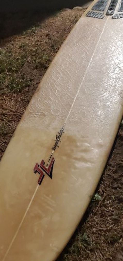 9' - 2" JC Hawaii Longboard Surfboard 2 + 1 Fin