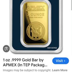 Gold Bar For Trade
