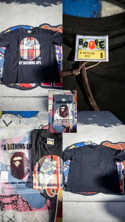 Black Burberry bape tee