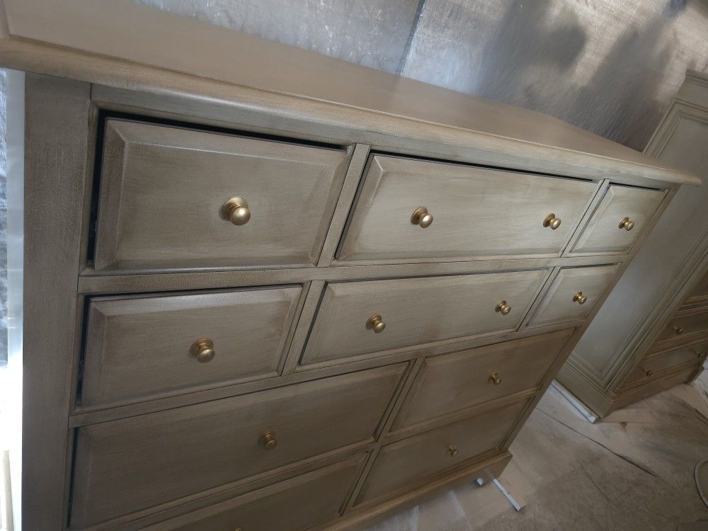 Solid Wood Baige Dresser