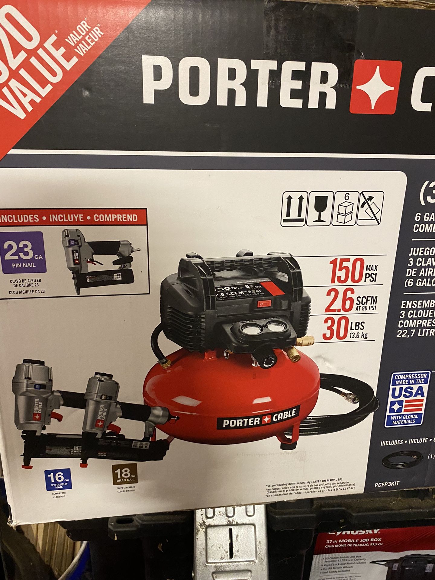 Air Compressor And Finish Guns