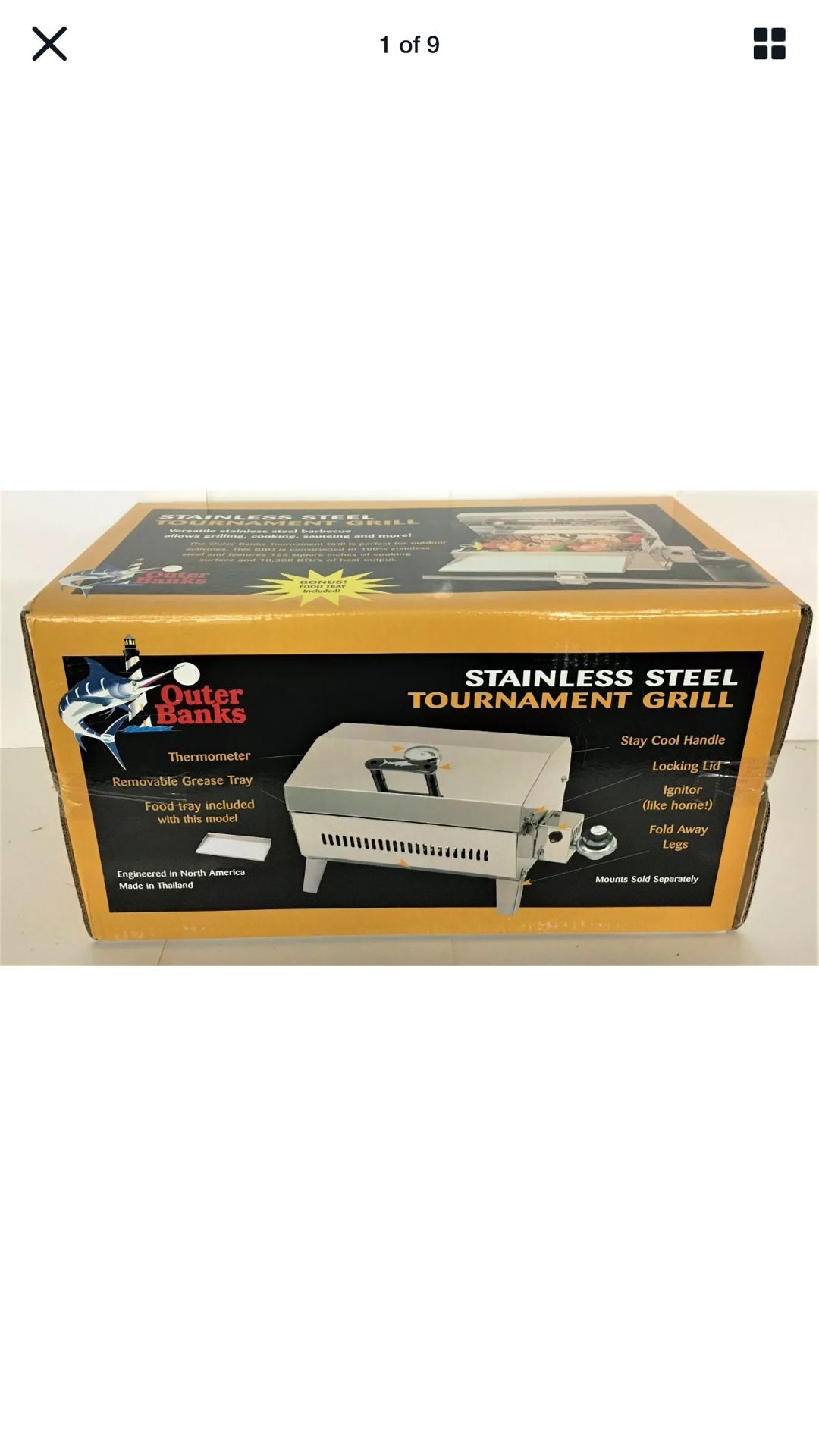 Boat rv grill