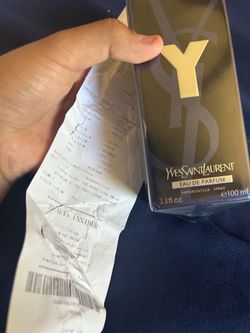Ysl cologne with a receipt