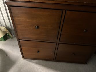 2 Pcs Dresser Solid Wood 