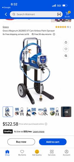 Graco Magnum 262805 X7 Cart Airless Paint Sprayer