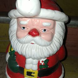 Santa cookie jar
