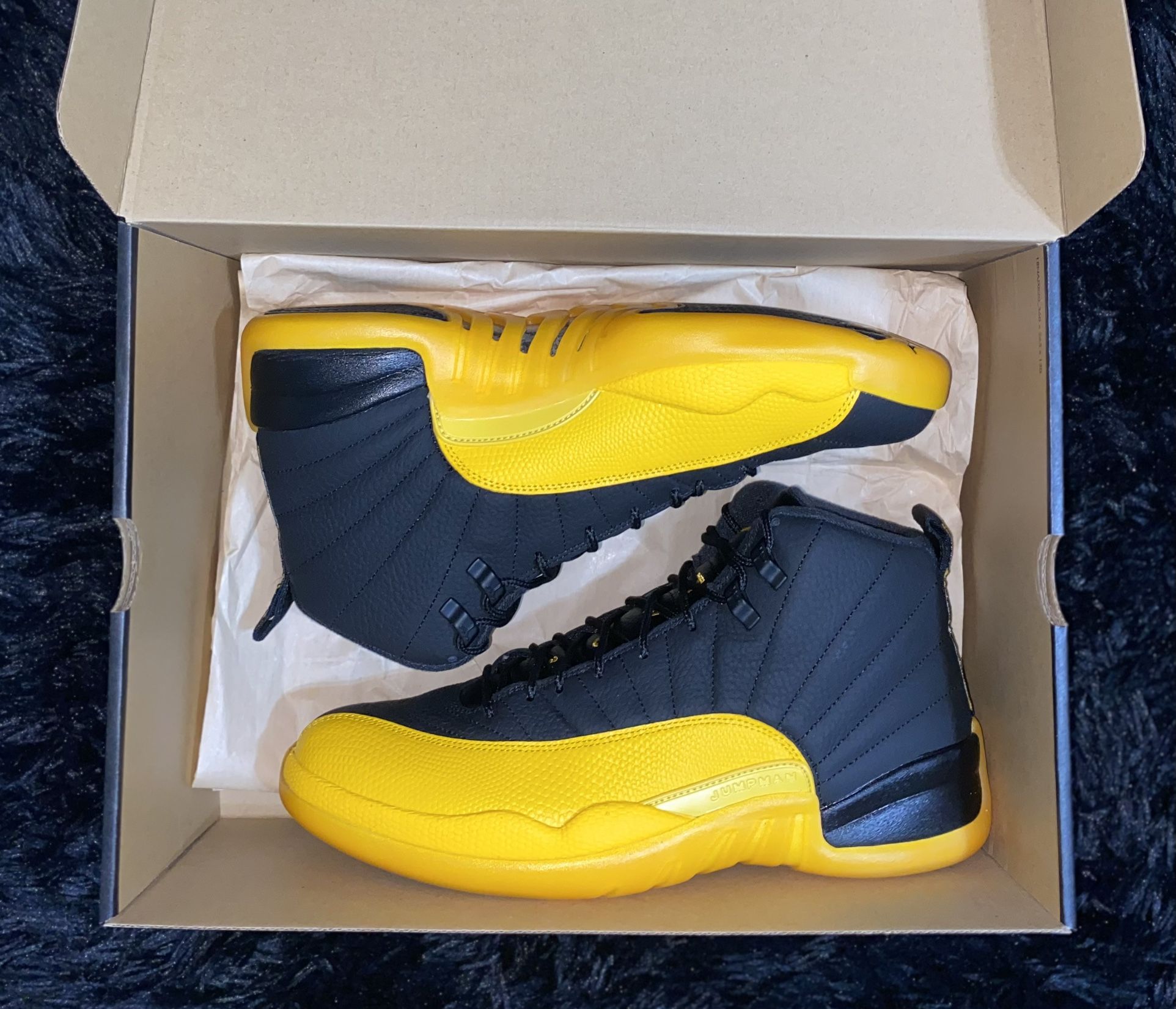 VNDS AIR JORDAN RETRO 12 “UNIVERSITY GOLD” SIZE 11 OG ALL