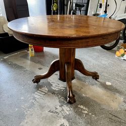 Antique Lion Claw Table