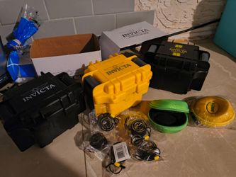 3 INVICTA BOXES AND TRAVELING CASES BUNDLE TOGETHER