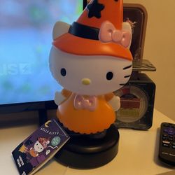 Halloween Blow Mold Decor Hello Kitty in Orange Costume Sanrio