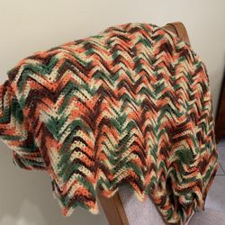 Hand Crocheted Blanket, New In Box