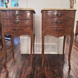 Louis XV Style Marquetry Inlaid Side Cabinets