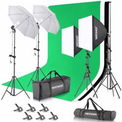 NEEWER NK100 3x2.6m/10x8.5ft Photography Lighting Kit