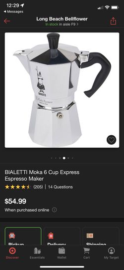 Bialetti Moka 6 Cup Express Espresso Maker : Target