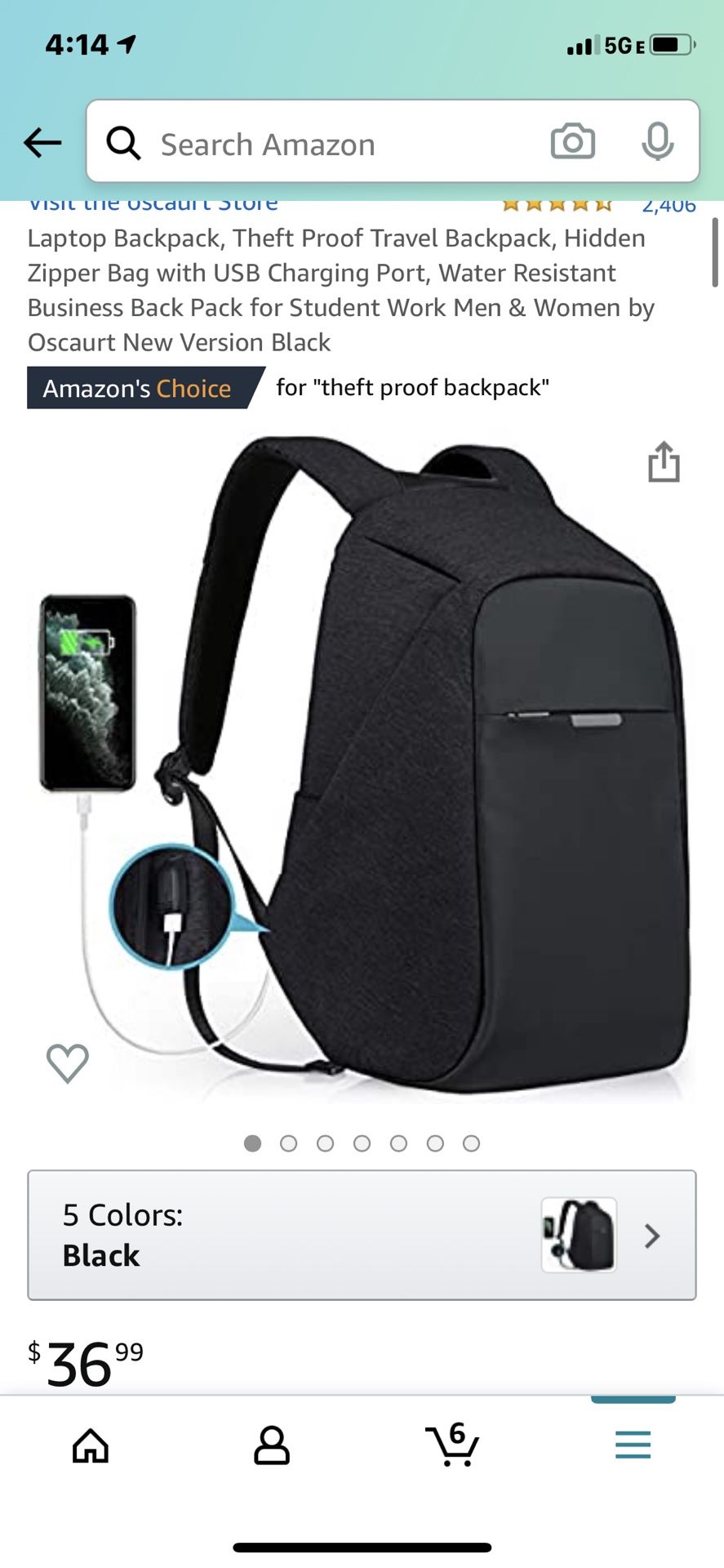Brand new in bag laptop/travel/anti theft backpack