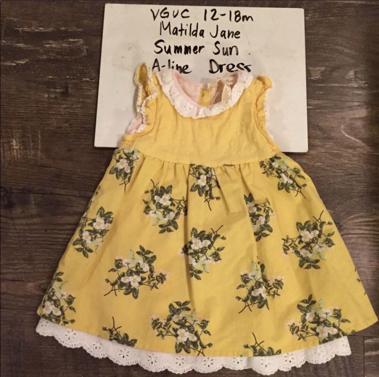 VGUC 6-12 Matilda Jane Summer Sun Dress