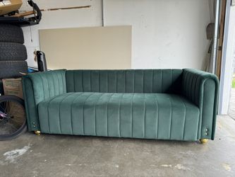 Green Velvet Couch