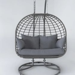 Outdoor Hanging Double Egg Chair