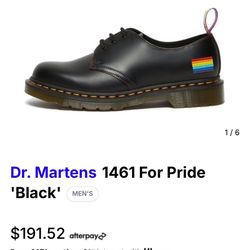 Dr. Martens1461 For Pride 'Black' Size M7