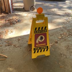 Redskins Fan Zone Sign 
