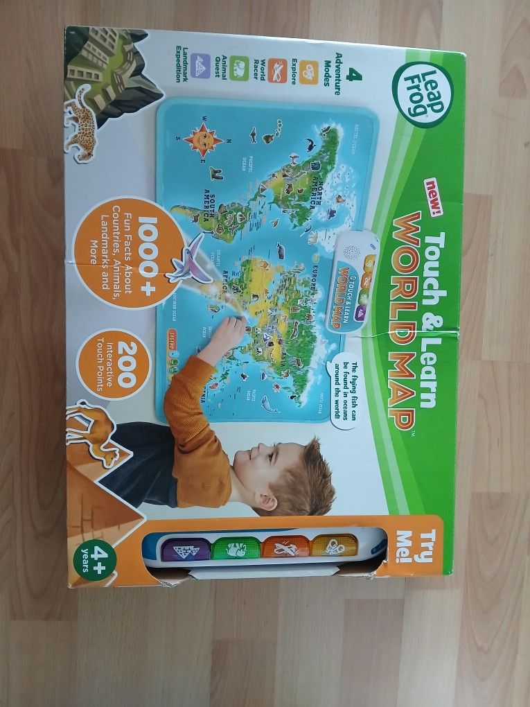 Touch And Learn World Map For Kids