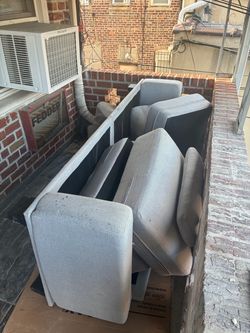 7ft Gray Couch