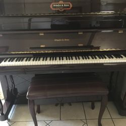 Mahogany Schafer And Sons Piano 