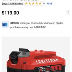 Craftsman drill battery