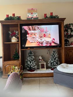 Solid okay entertainment center