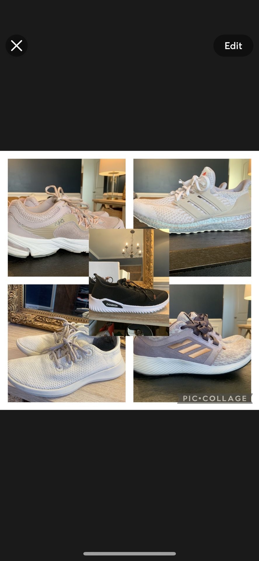 LIKE NEW Various women’s athletic running shoes sizes 8-9