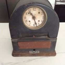 Antique Simplex Time Recorder Time Clock 