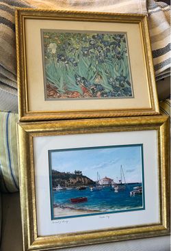 Professionally Framed & Matted Art Prints - Set of 2