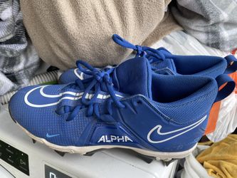 Nike Blue Alpha Football Cleats Size 7.5