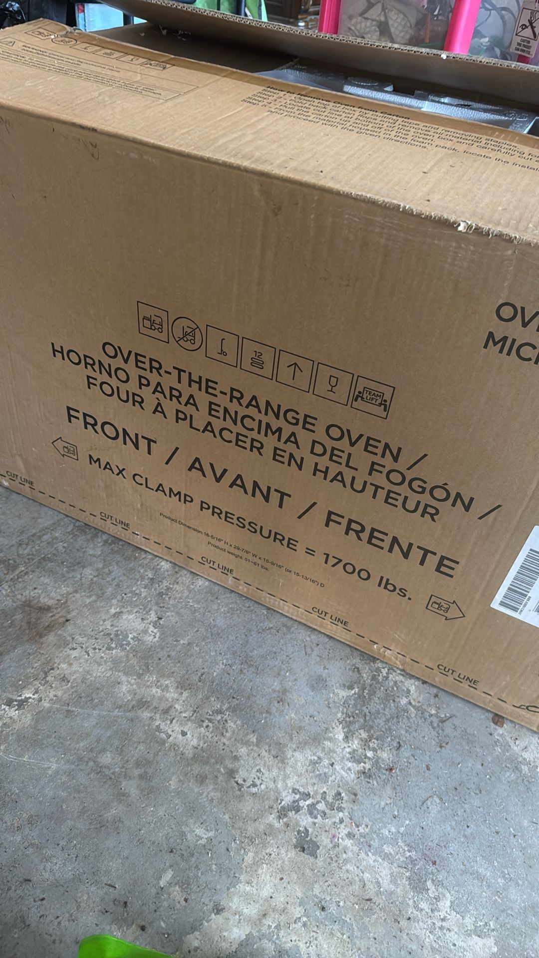 GE Over The Range Microwave Oven