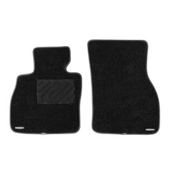 Wennebird Black Carpet Floor Mats For MINI Clubman Custom Front Set 2Pcs