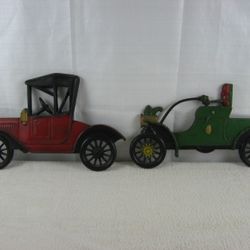 Vtg Model A/T Antique Ford & Olds Midwest Aluminum Wall Mount Plaques


