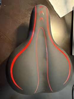 Oversized padded bike/bicycle seat