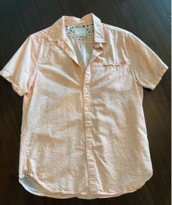Denim & Flower Short Sleeve Button-Down Shirt