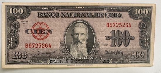 Billete De 100 Cubano 