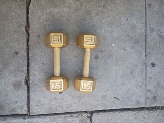 15 pound dumbbells