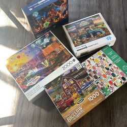 PUZZLES 2000, 1000, 300 Pieces