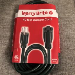 40 ft. CVS MERRY BRIGHT 40 FOOT OUTDOOR CORD GREEN FOR CHRISTMAS DECORATIONS