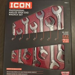 ICON SAE Angled Open-End Wrench Set – BRAND NEW / SEALED 🔧